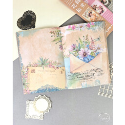 دفتر ورق وقصاصات بنات Girls' Paper & Scrapbooking Notebook