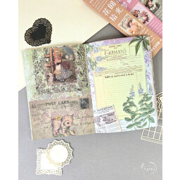دفتر ورق وقصاصات بنات Girls' Paper & Scrapbooking Notebook
