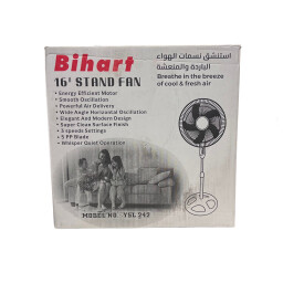 مروحة Bihart الأرضية 16 إنچ مع مروحة ثانية هدية Bihart 16-inch floor fan with a second fan as a gift