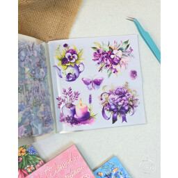 فتر ملصقات مربع ورد Square Flower Sticker Book