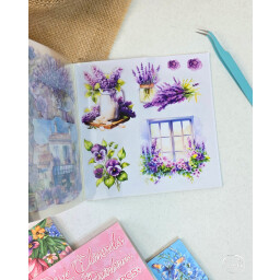 فتر ملصقات مربع ورد Square Flower Sticker Book