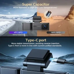 كاميرا مراقبة للسيارة كاميرا مراقبة للسيارة Lingdu C34 4K Triple-Channel Dash Cam