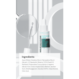 سيروم حمض الساليسيليك موليكيول كلير من ناينلس 30 مل Molecule Clear Salicylic Acid Serum - 30 ml