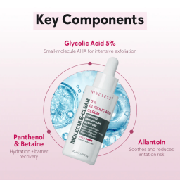 سيروم جلايكوليك أسيد 5% لتقشير وتنعيم البشرة 30 مل Molecule-Clear 5% Glycolic Acid Serum 30 ml
