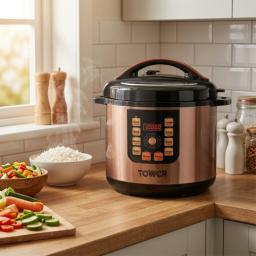 قدر ضغط كهربائي بريطاني بحجم 10 لتر مع تعدد وظائف الطهي Electric pressure cooker