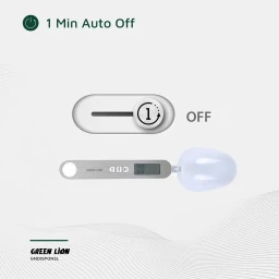 ملعقة قياس وميزان رقمي ذكي من "جرين ليون" Green Lion Digital Spoon Scale - Silver