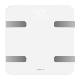 ميزان "بروف نمبرز" الذكي لتحليل تركيبة الجسم - أبيض Proove Numbers Smart Scale - White