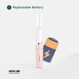 قلم ومشذب حواجب كهربائي دقيق من "جرين ليون" - وردي Green Lion Eyebrow Hair Trimmer - Pink