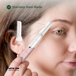 قلم ومشذب حواجب كهربائي دقيق من "جرين ليون" - وردي Green Lion Eyebrow Hair Trimmer - Pink