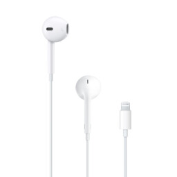 سماعة أذن سلكية أصلية "آبل إيربودز" مع منفذ لايتنينج وميكروفون مدمج للتحكم Apple Original Lightning EarPods