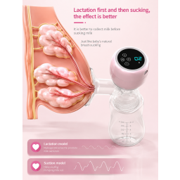 شفاط حليب كهربائي محمول سهل الاستخدام وسريع. Portable electric breast pump that is easy to use and fast.
