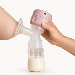 شفاط حليب كهربائي محمول سهل الاستخدام وسريع. Portable electric breast pump that is easy to use and fast.