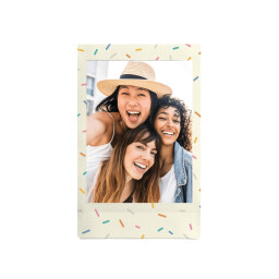 أفلام كاميرا فورية "فوجي فيلم إنستاكس ميني" بتصميم إطار حبيبات السكر الملونة 10 صور FUJIFILM Instax Mini Sprinkles Instant Film Sheets 10Pcs (10x1) for Mini Cameras