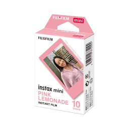أفلام كاميرا فورية "فوجي فيلم إنستاكس ميني" بتصميم إطار عصير الليمون الوردي 10 صور FUJIFILM Instax Mini Pink Lemonade Instant Film Sheets 10Pcs (10x1) for Mini Cameras