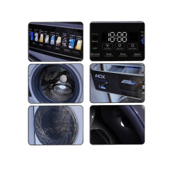 غسالة فول أوتوماتيك إينوكس كومبو 12 كغم مع مجففة 8 كغم - أبيض INOX Combo Front Load Washer 12 Kg with Dryer 8 Kg - White