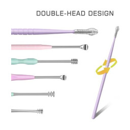 مجموعة جيميس لتنظيف الأذن الفاخرة المحمولة عملية gemice Portable Luxury Ear Cleaning Kit