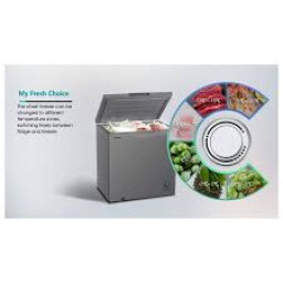 مجمدة هايسنس أفقية – 11 قدم – 330 لتر – موديل FC-33DT4SAT – تيتانيوم / فضي Hisense Chest Freezer – 11 ft – 330L – Model FC-33DT4SAT – Titanium / Silver