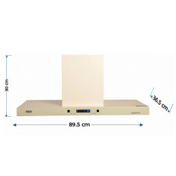 مرشحة اينوكس 90 سم حرف T لون بيج Inox Cooker Hood 90cm 3 Levels Speeds - Beige