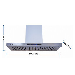 مرشح طباخ اينوكس 90 سم 3 سرعات - ستيل Inox Cooker Hood 90cm 3 Levels Speeds - Steel