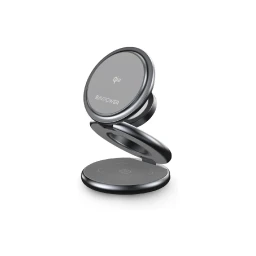 شاحن مكتبي ثلاثي RAVPOWER RAVPREMUIM FOLDABLE MAGNETIC 3 IN 1 CHARGE STATION
