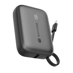 شاحن محمول RAVPOWER RP-PB1224 POWER BANK 10000MAH WITH CABLE C
