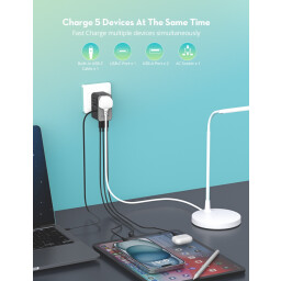 شاحن متنقل للسفر RAVPOWER RP-PC1061 PD70W TRAVEL CHARGER WITH TYPE C