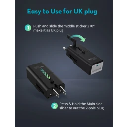 شاحن متنقل للسفر RAVPower RP-PC1060 Super Mini PD 30W Travel Adapter (Super Mini 1C Port)
