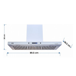 مرشح طباخ اينوكس 90 سم 3 سرعات - أبيض Inox Cooker Hood 90cm 3 Levels Speeds - White