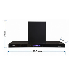 مرشح طباخ اينوكس 90 سم 3 سرعات - أسود Inox T-Shape Cooker Hood 90cm 3 Speeds - Black