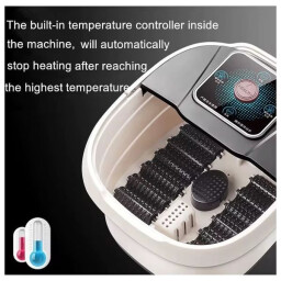 انزو جهاز جاكوزي مساج وتنظيف القدمين - EN-1001 - سلفر Foot Massage and Cleansing Jacuzzi - Silver