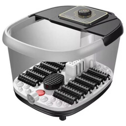 انزو جهاز جاكوزي مساج وتنظيف القدمين - EN-1001 - سلفر Foot Massage and Cleansing Jacuzzi - Silver