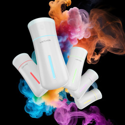 مرطب هواء لينيس بشكل مزهرية بإضاءة متعددة الألوان ورذاذ نانو صامت Lenyes LHU03 Vase Type RGB Atmosphere Light Nano Spray Silent Air Humidifier
