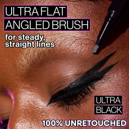 قلم آيلاينر أسود مقاوم للماء بفرشاة مائلة Breakup Proof Wing Out Waterproof Eyeliner - Ultra Black
