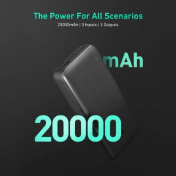 اوكي باور بانك بسعة 20000 مللي أمبير، توصيل طاقة 20 واط ، ومؤشرات LED Aukey 20000mAh Power Bank With 20W Power Delivery, Fast Charging, And Led Indicators