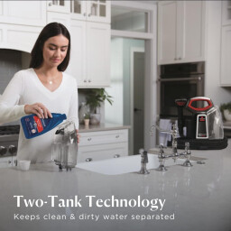 بيسيل سبوت كلين بروهيت – 4720E – منظف محمول للسجاد والمفروشات – أسود/أحمر Bissell SpotClean ProHeat – 4720E – Portable Carpet & Upholstery Cleaner – Black/Red