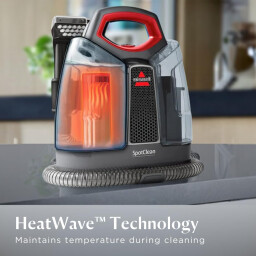 بيسيل سبوت كلين بروهيت – 4720E – منظف محمول للسجاد والمفروشات – أسود/أحمر Bissell SpotClean ProHeat – 4720E – Portable Carpet & Upholstery Cleaner – Black/Red