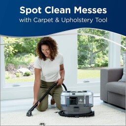 بيسيل بارك باث – 31149 – حمام متنقل للكلاب ومنظف عميق – تيتانيوم / لايم Bissell BarkBath Dual Use Portable Dog Bath and Deep Cleaner – 31149 – Titanium / Cha Cha Lime