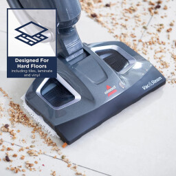 بيسيل فاك آند ستيم – 1977E – مكنسة كنس وبخار 2 في 1 – تيتانيوم / أزرق Bissell Vac & Steam – 1977E – All-in-One Vacuum and Steam Cleaner – Titanium / Blue