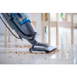 بيسيل فاك آند ستيم – 1977E – مكنسة كنس وبخار 2 في 1 – تيتانيوم / أزرق Bissell Vac & Steam – 1977E – All-in-One Vacuum and Steam Cleaner – Titanium / Blue