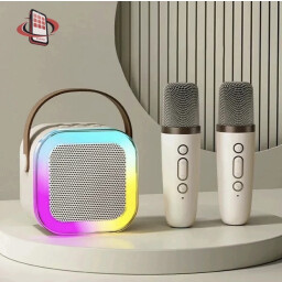 مكبر صوت مع مايك ثنائي مدمج بإضاءة RGB Speaker