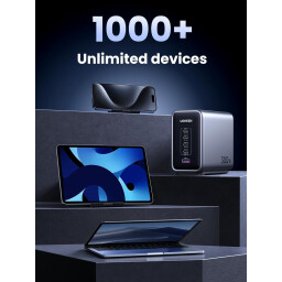 شاحن مكتبي خارق "يوجرين نكسود" بقوة 300 واط مع 5 منافذ تايب سي ويو اس بي بتكنولوجيا GaNInfinity UGREEN Nexode 300W 5-Port GaNInfinity PD3.1 Fast Charger