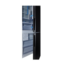 ثلاجة إيلك 24 قدم مع مجمد سفلي ولون أسود ILK Conventional Refrigerator 24 ft with Bottom Freezer, Black