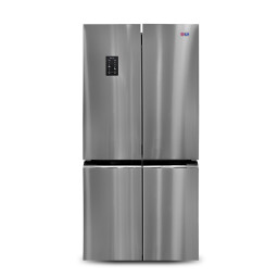 ثلاجة إيلك 4 أبواب (French Door) لون فضي ILK French Door Refrigerator, Silver
