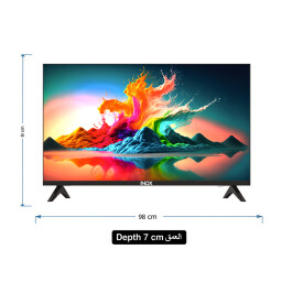 تلفزيون ئيلك 50 عقدة سمارت اسود Inox 50-inch Smart LED TV - Frameless 4K Ultra HD