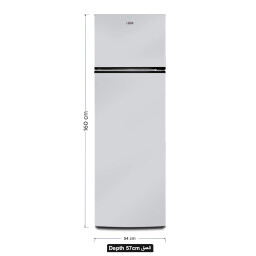 ثلاجة ئيلك 243 لتر لون ابيض iLK Refrigerator 8.9 ft White - 243 Liters