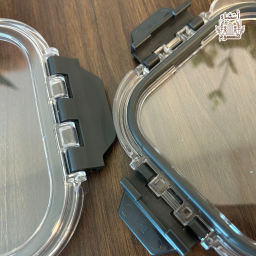 طقم حافظات طعام زجاجية مربعة فاخرة بمشابك إغلاق محكم 4 قطع Square Glass Containers Set with Airtight Locking Lids - 4 Pcs