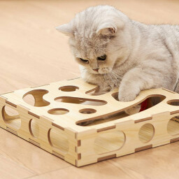 العاب الكرة الخشبية للقطط Wooden Cat Ball Toy