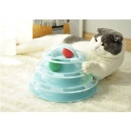 لعبة المسارات Cat Toy Ball Towers Blue