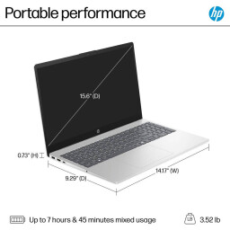 Laptop HP 15-16/512GB-Core 7-150U-fd0127dx لابتوب أعمال واستخدام يومي Laptop HP 15-16/512GB-Core 7-150U-fd0127dx