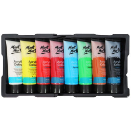 اكرلك مونت مارت 75  مل 8 لون Acrylic Colour Paint Set Signature 8pc x 75ml